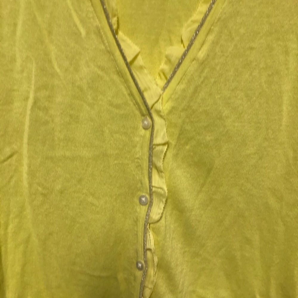 ✨Old Navy Light Yellow Cardigan Medium ✨ - Picture 4 of 6